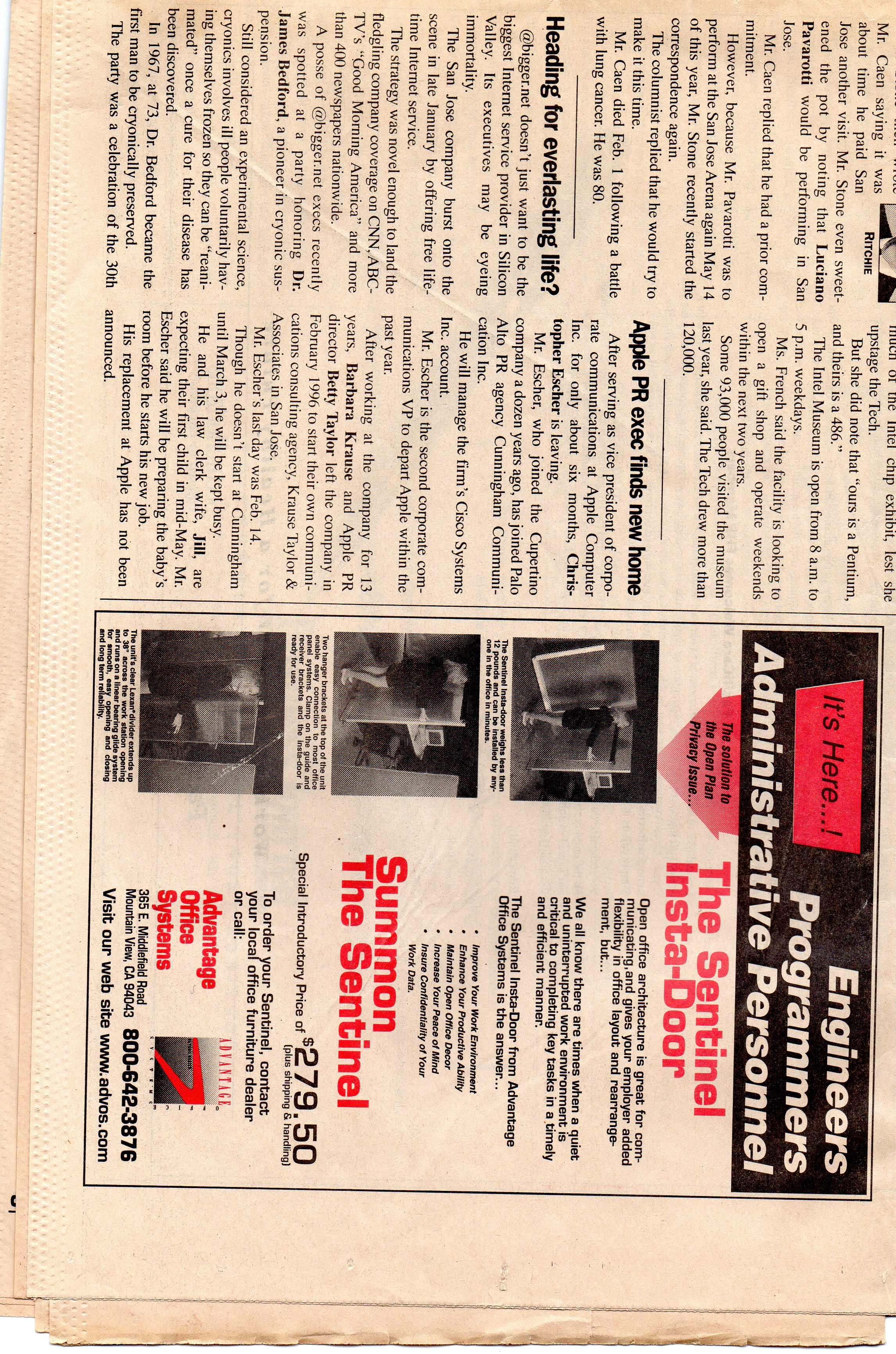 Gossip Column Mentioning Scott Smith